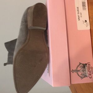 Crown Vintage Grey Suede booties.